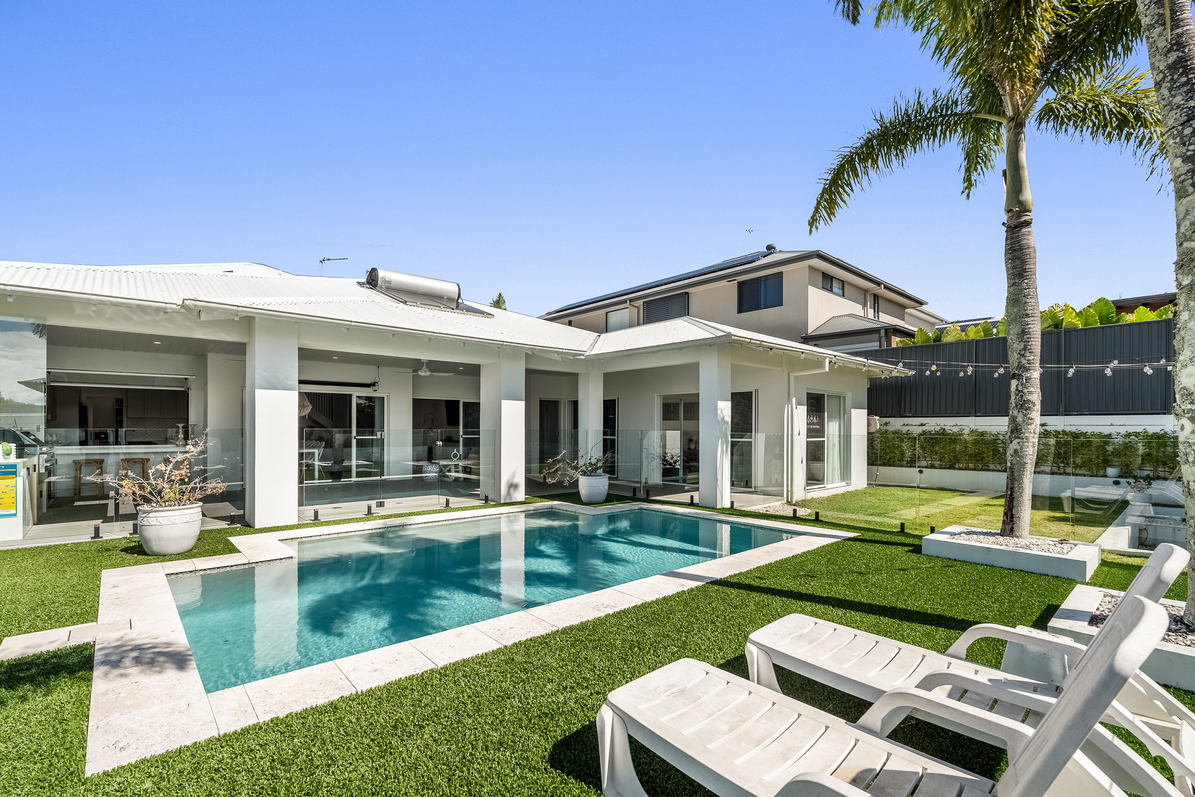 Pool and backyard in daylight — real estate photography Ballina Northern Rivers