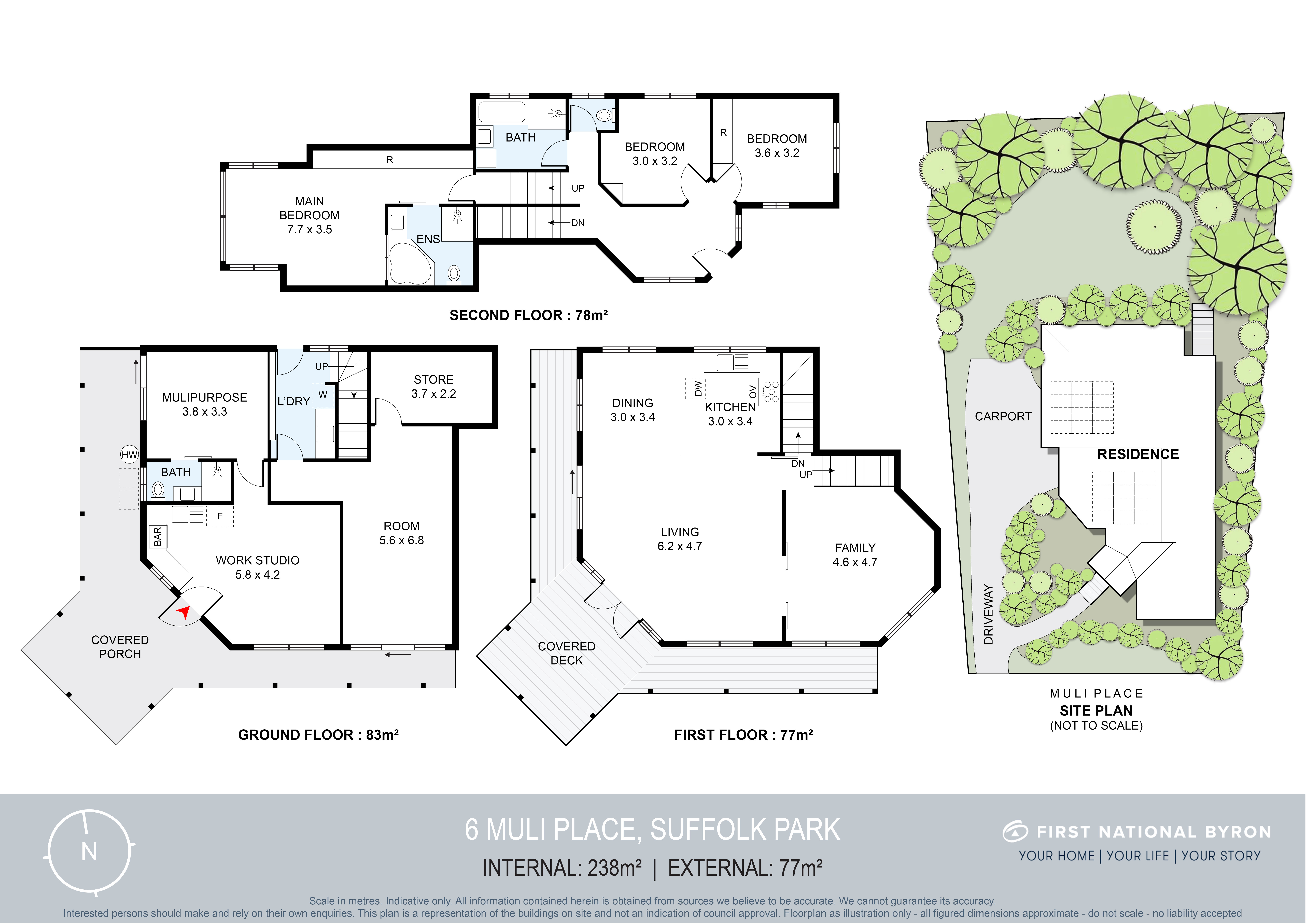 2D floor plan — 6 Muli Place, Suffolk Park