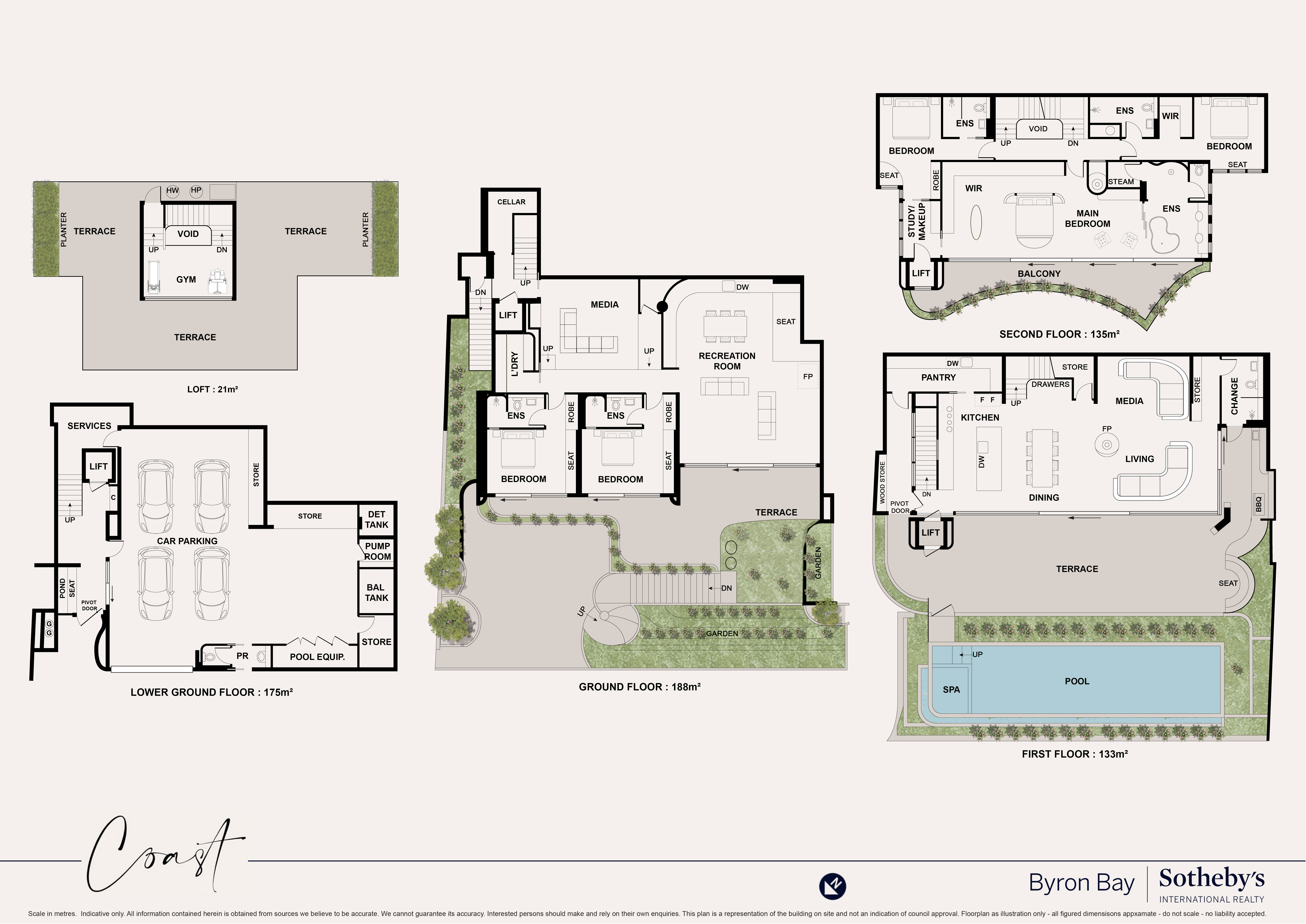 2D floor plan — 27 Marine Parade, Byron Bay
