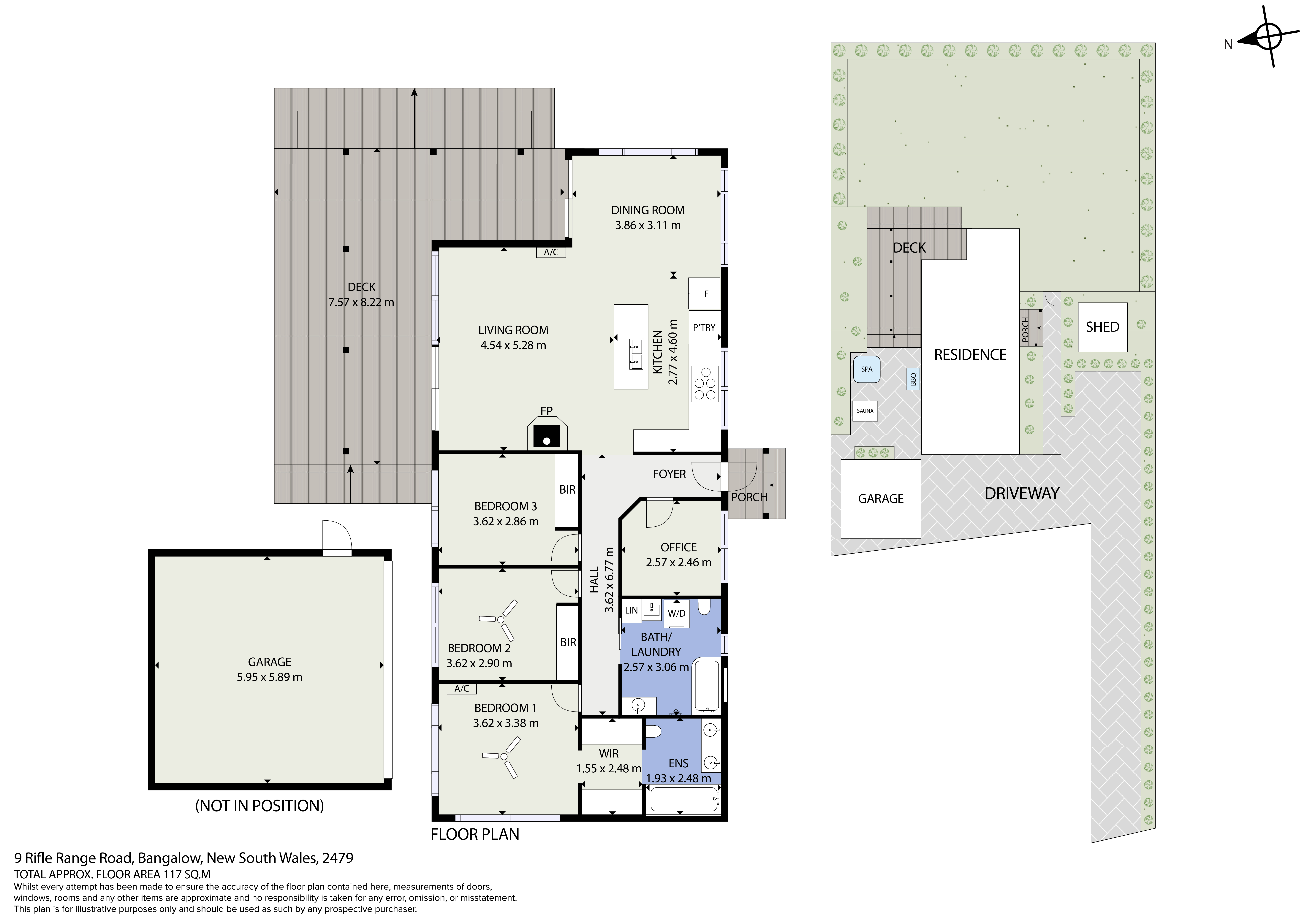 2D floor plan — 9 Rifle Range Road, Bangalow