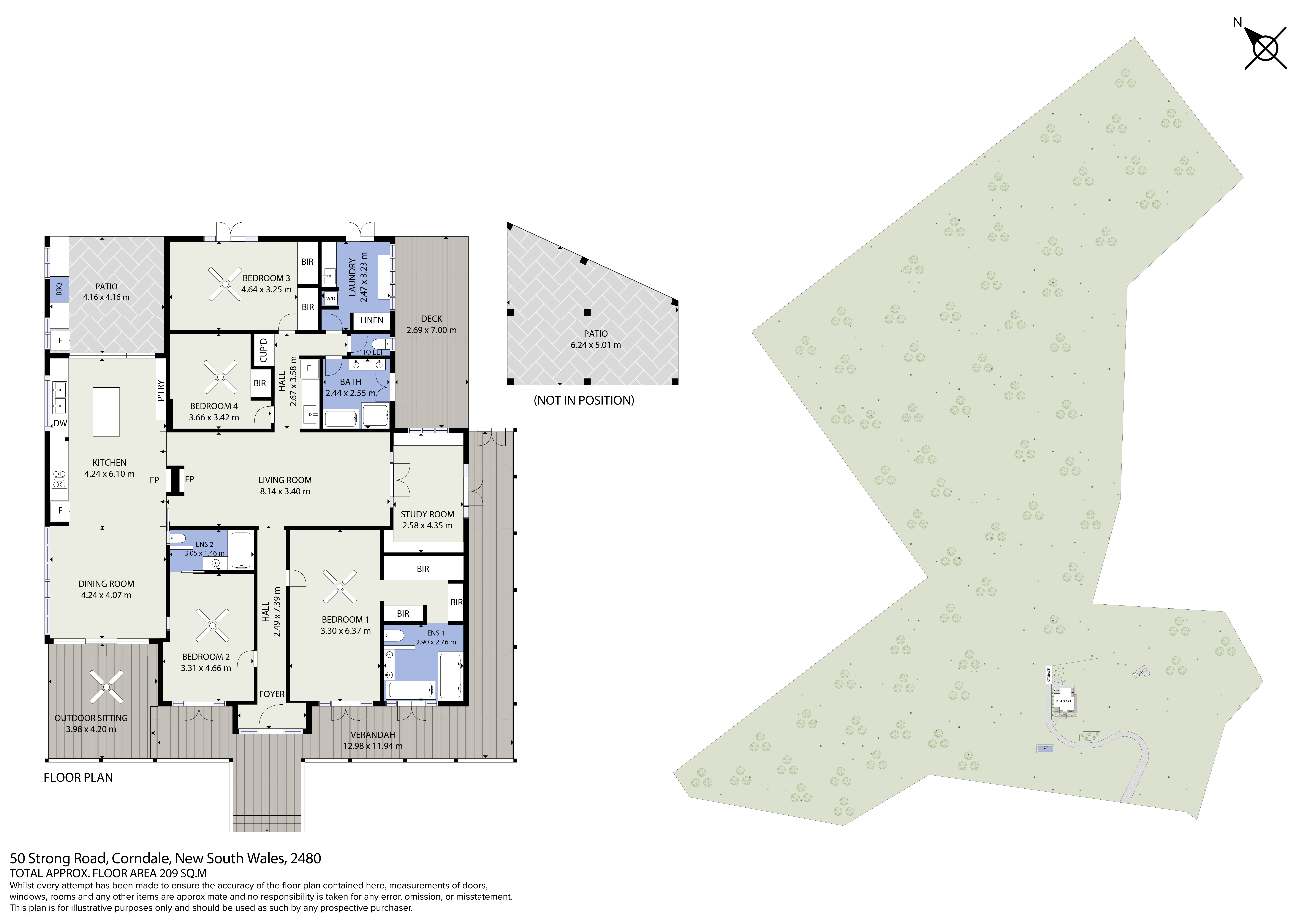 2D floor plan — 50 Strong Road, Corndale